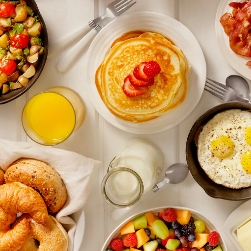 Continental breakfast includes